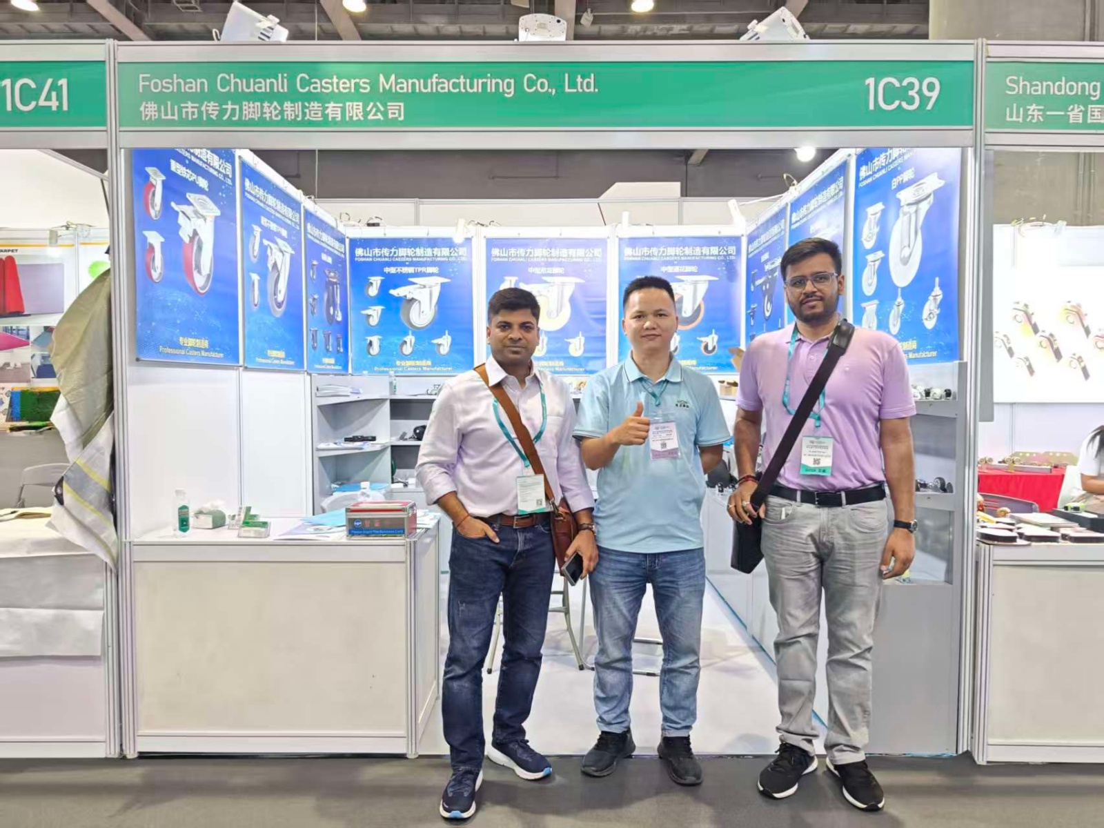 CMCL Casters presenta una gamma completa di rotelle di alta qualità, che brillano insieme alla Fiera di Canton